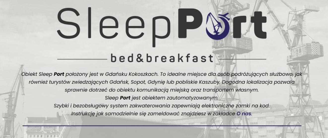 Sleep Port B&B - Bezplatny Parking Гданьск Экстерьер фото